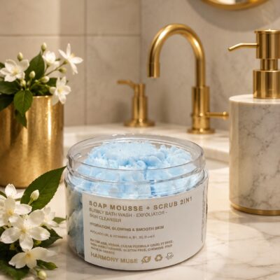 Συσφικτικό Scrub Αφρόλουτρο για Κοιλιά, Γλουτούς & Στήθος με κόκκους Travel Size 150ml