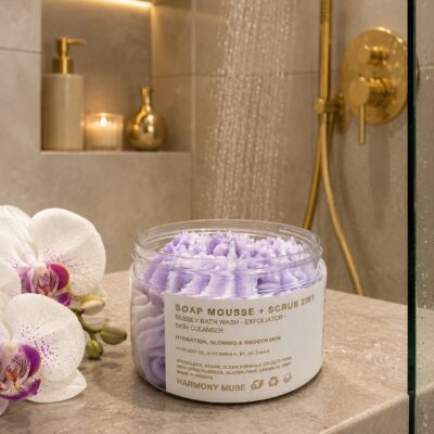 Συσφικτικό Scrub Αφρόλουτρο για Κοιλιά, Γλουτούς & Στήθος με κόκκους