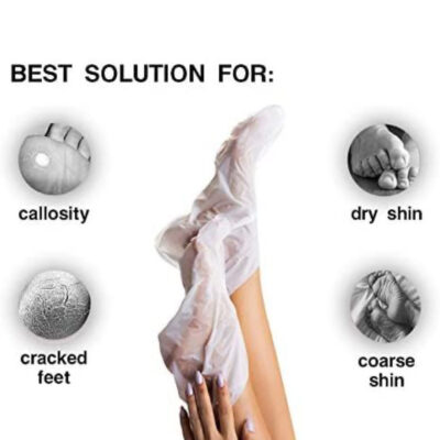 Απολεπιστικές κάλτσες με κρέμα ενυδάτωσης για τις φτέρνες